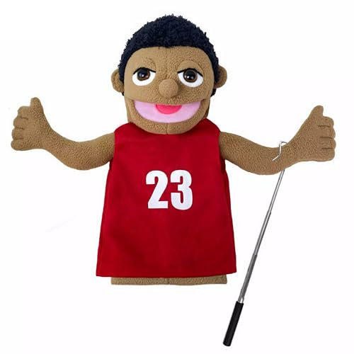 LOMTRATS Marionetas de Mano de Teatro para niños,Incluye Maestro,policía,Pirata,Detective,etc.con Bocas Abiertas móviles, Contar Historias,enseñar,Regalos de Festivales,1 PCS