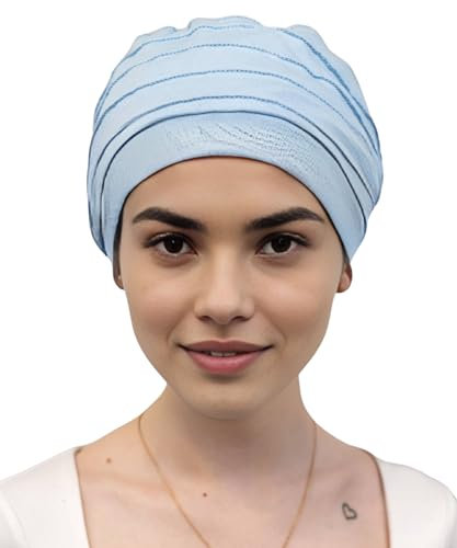Deresina - Turban de chimio pour femme, turban volume harmonie pour femme, double couche en bambou, chapeaux de jour pour mauvais cheveux, intérieur et extérieur, couvre-tête complet pour la perte de