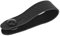 GEWA Tie Strap Lederschlaufe zur Befestigung Gitarrengurt, Echtleder, Schlaufenumfang 17cm, für Gitarren und Ukulelen ohne Gurtknopf, black - schwarz
