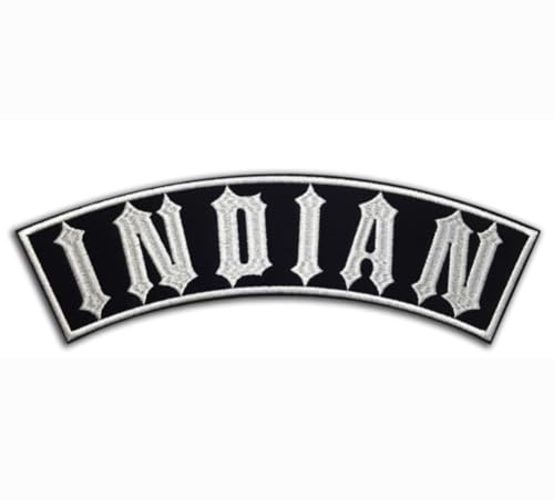Bestickter Aufnäher zum Aufbügeln Big Patch Indian für Motorradfahrer zum Sticken von Jacken, Westen, Motorradjacken, zum Dekorieren von Motorradbekleidung, T-Shirts und zum Basteln