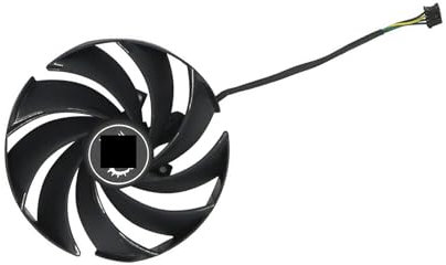 QKFTCSDW for RTX 4080 4090 Gaming X Trio Ventilateur de Carte vidéo 95MM PLD10020B12H RTX4080 RTX4090 Carte Graphique de Remplacement GPU(Fan - 1PC)