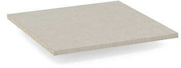 Rauch Möbel ZUBEHÖR, Einlegeboden, Maße 45x1,6x45 cm | Regalboden für Drehtürenschränke von rauch mit einer Elementbreite von 47 cm, Farbe Texline Leinenoptik