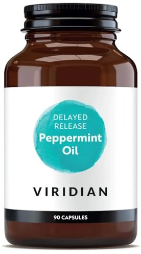 Viridian - Delayed Release Peppermint Oil, 90 Caps | with Ginger & Caraway Extracts | Supports Normal Digestion, Helps Maintain Healthy Blood Sugar Levels | Nutritionist Formulated
