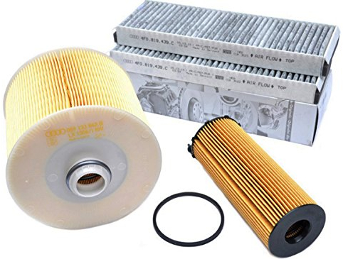 Original Audi Filter A6 4F Allroad 2.7L 3.0L TDI Motor Inspektionspaket Filter Service KIT 3-teilig