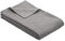 Ibena Turin Kuscheldecke 140x200 cm – Baumwolldecke grau hellgrau Streifenmuster, hochwertige Markenqualität Made in Germany