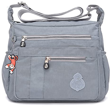 MeCooler Umhängetasche Leichter Messenger Bag Kuriertasche Damen Lässige Sporttasche Wasserdicht Taschen Schultertasche Mode Reisetasche