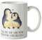 Mr. & Mrs. Panda Tasse Pinguin umarmen - Geschenk, Liebe, Liebespaar, verknallt, Tasse mit Zitaten, Kaffeetasse, Teetasse, Bürotasse, Verlobung,