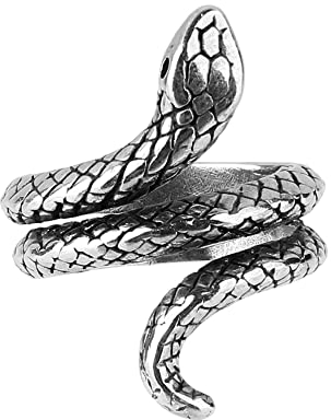 Weimob Modetrend Punk Schlange Ring Party Ring Gothik Ring-Gothic snake finger ring MEHRWEG
