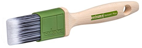 Colorus Flachpinsel 40 mm – Premium Lackierpinsel mit hochwertiger Kunstborsten-Mischung – für lösemittelhaltige Farben und Lacke
