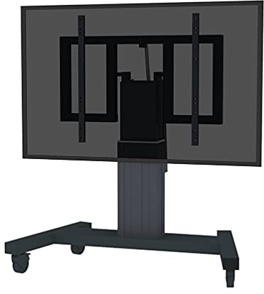 Neomounts Newstar Motorised Mobile Floor Stand 90 tilt - VESA 200x200 up to, PLASMA-M2550TBLACK (90 tilt - VESA 200x200 up to 800x600 Black 42-86inch)