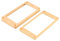 uxcell Humbucker Pickup Ring Pickup Montagerahmen gebogen unten 35 für Hals und 79 für Bridge Pickup Creme Pack 1 Set