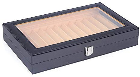 Stifte Sammelbox, Füllfederhalter Organizer Box, Penbox Stifthalterbox Pens Veranstalter Aufbewahrungskiste für 12 Stifte Schreibgeräte