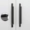 LONTAN 20 Pack Black Kitchen Cabinet Handles 160mm Kitchen Door Black Cupboard Handles for Aluminum Alloy Wardrobe Bathroom Shower Drawer Pulls