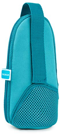 MAM Thermal Bag mit Isolierschicht, Thermotasche hält Flüssigkeiten warm und kalt, Isoliertasche für viele handelsübliche Babyflaschen, blau