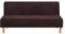 Mingfuxin Armlose Schlafsofabezüge, Stretch-Samt Futon Couchbezug Dicke weiche gemütliche Sofa Schonbezug Möbelschutz für 2-3-Sitzer armloses Klappsofa