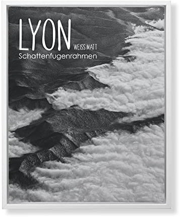 BIRAPA Lyon Keilrahmen für Canvas 50x70 cm in Weiß Matt, Rahmen für Leinwände, Leerrahmen für Leinwand, Schattenfugenrahmen für Keilrahmen, Leinwand Rahmen