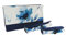KnitPro K12853 Blossom Roll-On-Fälle, Baumwolle, Blau, 29 x 17 x 6,5 cm