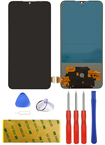 LTZGO Pantalla LCD Compatible con Xiaomi Mi 9 Lite Xiaomi Mi CC9 M1904F3BG Negro Táctil Reemplazo Reparación Repuesto Ensamblaje Digitalizador con Herramientas Kit Cinta Adhesiva - sin Marc