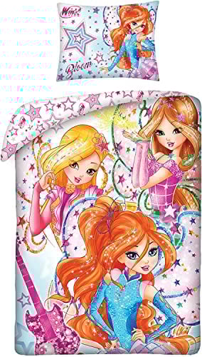 Halantex Winx Club Bettwäsche WX-8437BL 140x200 100% Baumwolle