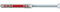 Fischer Tasselli Prolungati DuoXpand T R 10x80 con Vite Inox a Testa Svasata Piana, 50 Pz, 562163