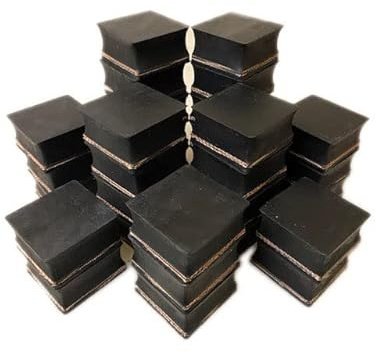 Karton (36 Stück=0,54€/Stück) Gummi-Klötze Größe 42x42x23mm Auflagen-Puffer-Unterlage z.Bsp. Wagenheber Hebebühnen und vieles mehr …