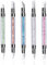 Qufiiry 5Pcs Silicone Nail Sculpture Pen, Pinceles de Silicona de Doble Cabeza Nail, Herramientas de Dibujo Conjunto para Gel de Uñas con Mango de Diamantes de Imitación
