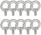 Ringschraube M8 Ösenschrauben 304 Edelstahl 10 Stück, Ring Runde Augenschraube Augbolzen Metrisch Ringbolzen Ösenschraube Hardware Ringschrauben, Nicht Leicht zu Korrodieren