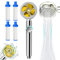 High Pressure Water Saving Shower, Propeller Shower Head with 4pcs New Upgrades Filter, 360 Degrees Rotating Propeller Driven Handheld Shower Head, Turbo Fan Drive Jet Spa Shower Head (Glod)