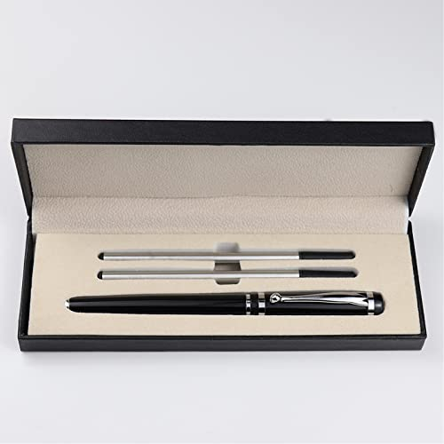 Eylkeup Metall Kugelschreiber mit Geschenkbox, Personalisierte Kugelschreiber mit 2 Minen Schwarze Tinte für für Freunde, Kollegen,Klassenkameraden