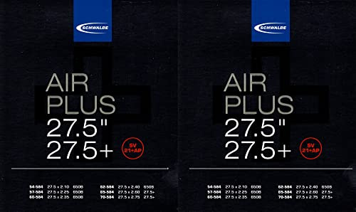 2X Schwalbe Schlauch SV21+AP 27.5 Zoll Plus (54/70-584) Air Plus