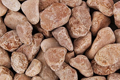 Gartenwelt Riegelsberger 5 kg Rosso Verona Kies gewaschen Körnung 25-40 mm Marmorkies Marmor Kieselsteine Zierkies Steine Deko Garten