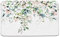 GCTNBJL Badematte mit Blumenblättern, salbeigrün, Blatt, Pflanze, Eukalyptus, Blume, Aquarell, Kräuter, botanische Sukkulenten, Wildblume, rustikale Natur, Memory-Schaumstoff-Teppich, 45x75 cm