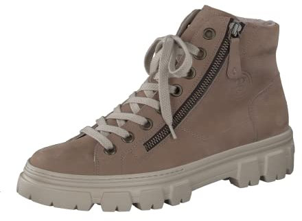 Paul Green Damen SUPER Soft Hightop-Pauls, Frauen Schnürstiefeletten,schnürboots,reißverschluss,Stiefel,Bootee,Booties,Beige (Antelope),37.5 EU / 4.5 UK