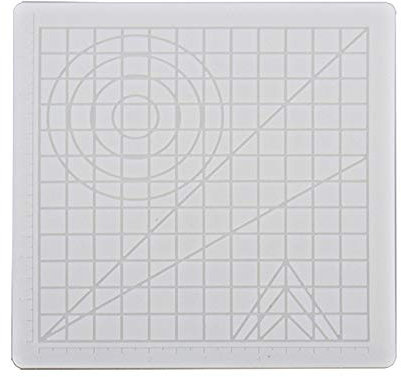 3D Druck Stift Pad Hitzebeständiges Silikonpad mit Mustern Weiß Rollmatte 3D Stift Zubehör Zeichenmatte mit 2 Fingerkappen