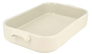 MENASTYL - PLAT À FOUR GRILLE OCTAVE RECTANGLE 840ML 26.5X15CM EN GRÈS BEIGE - 3356155