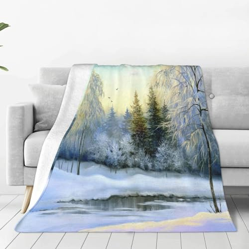 ASEELO 102 x 76 cm Decke, schöne Winter-Fleecedecke, Sofaüberwurf für Bett und Couch, Reisen