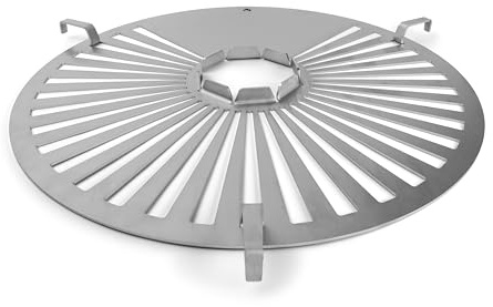 Grillrost.com Das Original Parrilla de acero inoxidable para barriles de fuego: convierte cada barril en una verdadera barbacoa de carbón