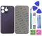 Dakexiong 14 PRO Max - Vetro Posteriore di Ricambio per iPhone 14 PRO Max da 6,7 Pollici, con Kit di Attrezzi di Riparazione e Adesivo preinstallato, Viola Scuro