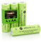 Howardly Ni-MH AA 600mAh 1.2V Rechargeable Battery for Solar Lights, AA 1.2V Rechargeable Battery Pre-Charged, Low Self - Discharge for Outdoor Solar Lights, Ground Lights (AA-600mAh-4pack