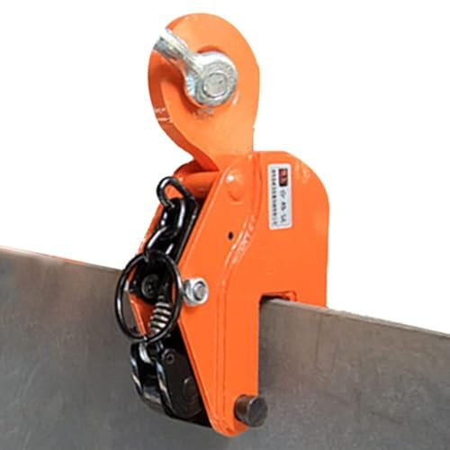 Industrial Heavy Alloy Steel Sheet Metal Plate Clamp with Spring Fixed,1-5 T Vertical Plate Lifting Clamp Steel Plate Spreader, for Lifting and Transporting (Size : 11000lbs)