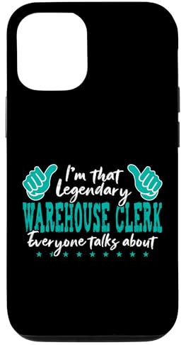 Hülle für iPhone 14 Pro Lustiger Spruch Legendary Warehouse Clerk
