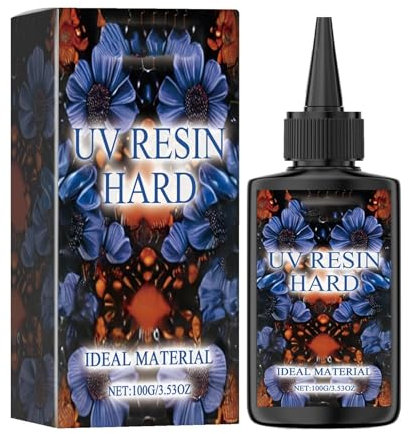 znutc Epoxidharzkleber,Epoxidharzklarer Hartkleber | Klares hartes UV-Harz | Solarer, schnell aushärtender Epoxidharzkleber für Formguss und Tropflackierung