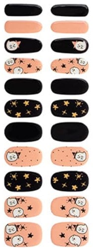Full Nails Wrap Semi Cured Nails Polish Wraps Halloween Nails Stickers Gels Nails Strips Decoration