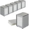 Paluplus 6 Portatovaglioli da Bar a Molla SILVER, misura 10x9x13 cm, Dispenser in Acciaio Inox per Tovaglioli 17x17cm, Distributore da tavolo di Fazzoletti Salviette Piccole per Gelateria, Bar -0057