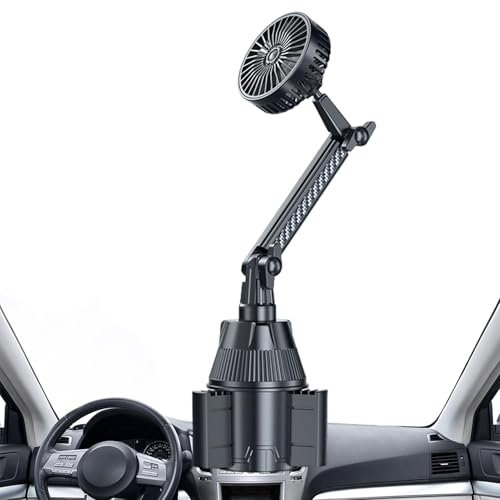 Sirseon USB para coche, ventilador portátil para coche | Ventilador de coche USB silencioso Ventiladores de coche de refrigeración - Potente ventilador de refrigeración USB para vehículos