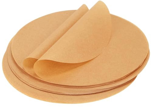 150 Pieces 30cm Round Non-Stick Baking Paper, Heat-Resistant 446 Degrees Fahrenheit Parchment Paper, Precut Parchment Circles Slices, Disposable Air Fryer Liner Mat for Cake Pan, Toaster, Oven