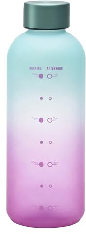 Smash 650ml Water Timings Soft Touch Bottle Teal/Pink