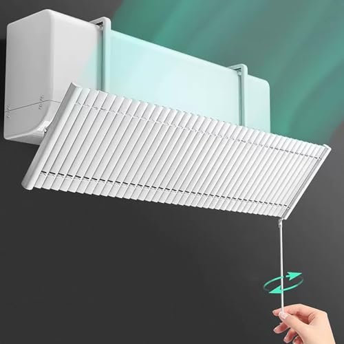 Lamellen-Windschutzscheibe für Klimaanlagen, Anti-Direkt-Luftabweiser, Faltbarer Klimaanlagen-Abweiser für Zuhause/Zimmer/Büro