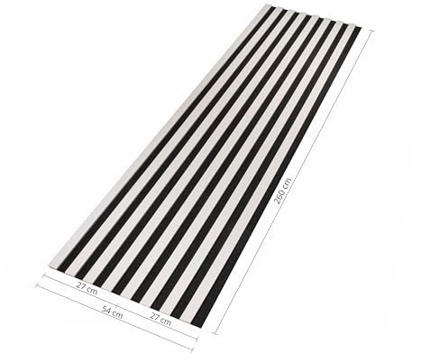 wohnartig® Akustikpaneele SPAZIO 1,404 m² – 260 cm x 54 cm* Set – (Set = 2 Stück 260 cm x 27 cm) | Farbe: Kaschmir | Wandverkleidung | Akustikpaneel | Wandpaneele auf Filz | Akustikfilz