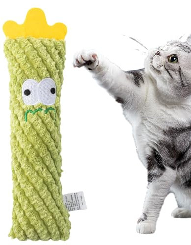 Cactus Cat Toy - Enrichissement Amusant Mâcher Avec Un Chat Naturel, L'approvisionnement Interactif Pour Animaux De Compagnie Pour Toutes Les Races, La Conception Douce Encourage Le Jeu Et Les Soins